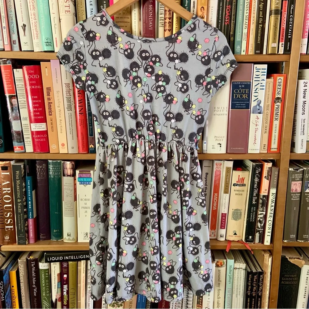 Studio Ghibli Her Universe Spirited Away Soot Sprite Fit&Flare Dress, size XS - Picture 6 of 6